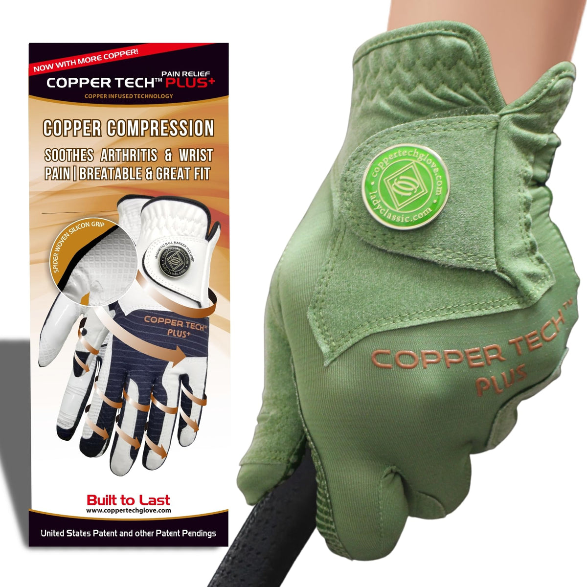 CopperFlex Women's Golf Gloves - Enhanced Joint Support with Copper Infusion