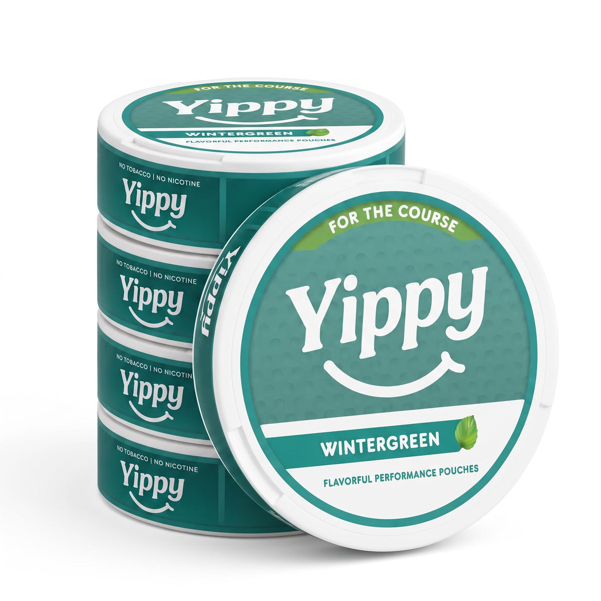 Yippy for the Course Nootropic Pouches - Caffeine-Free Golf Focus Pouches with L-Theanine, L-Tyrosine, Rhodiola & Ashwagandha - No Nicotine, No Tobacco - 5 Pack (Transfusion)