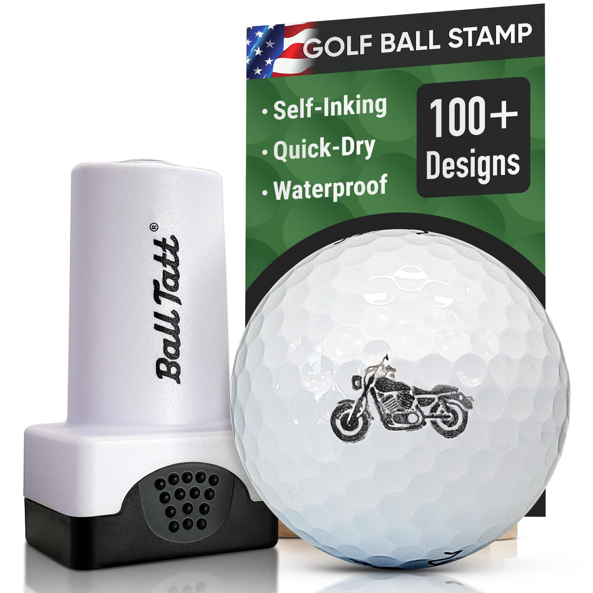 GolfPro Mark - Deluxe Self-Inking Golf Ball Stamper