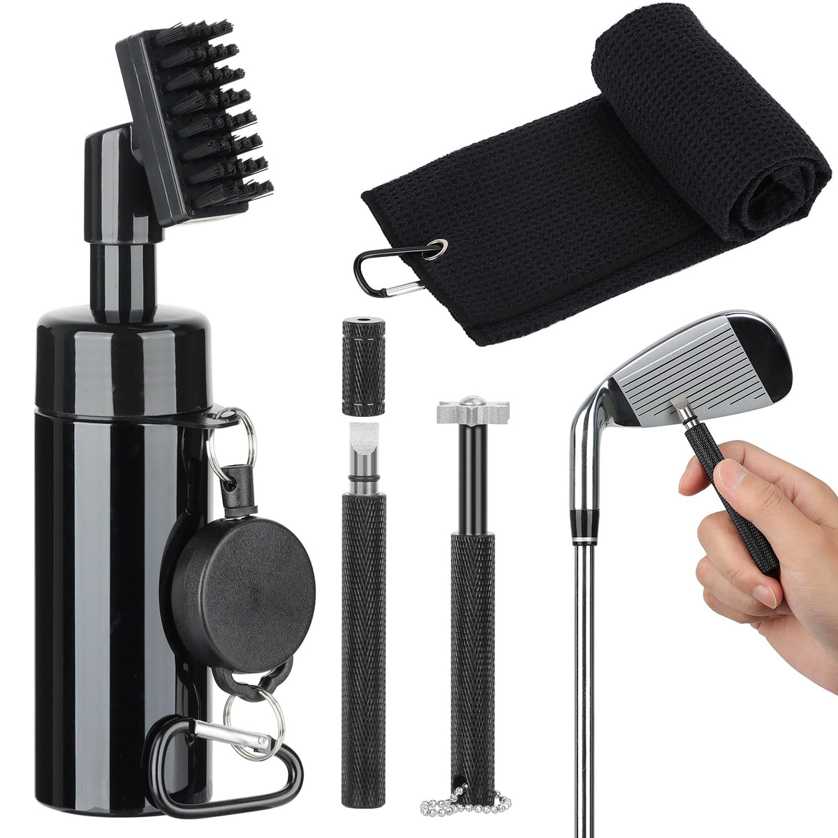 ProGolf Club Cleaner Set with Retractable Clip
