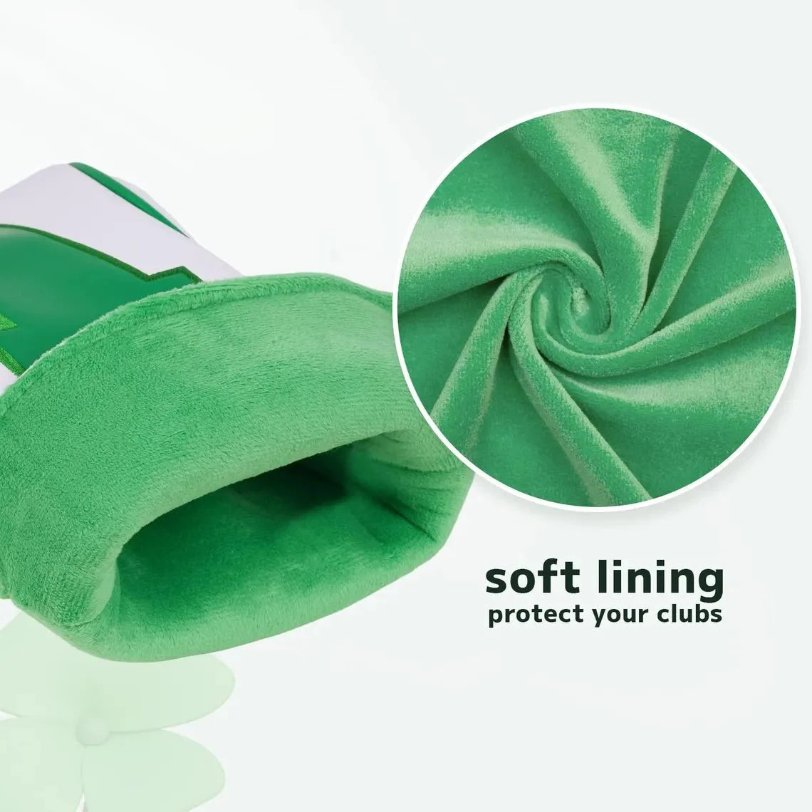 Caddie Whites & Lucky Greens Headcovers